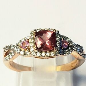 NWT Genuine Champagne Apatite Infinity Shank Ring Size 8